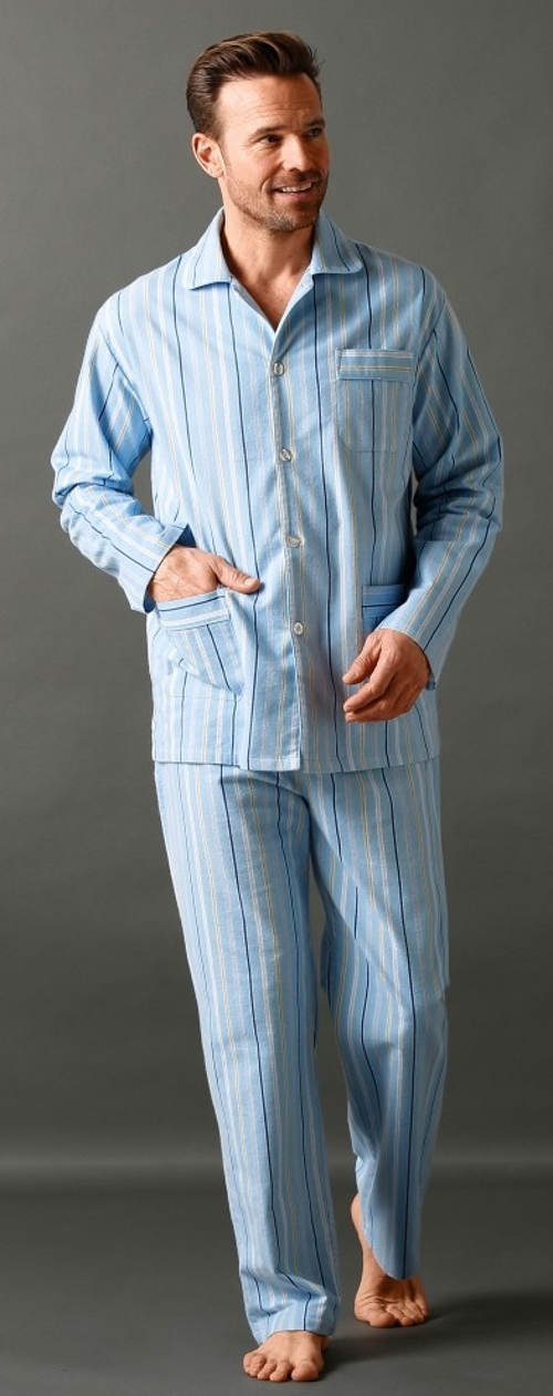 Kék kabát férfi pizsama