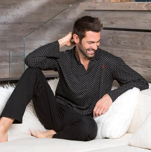 Luxus férfi modál és pamut pizsama