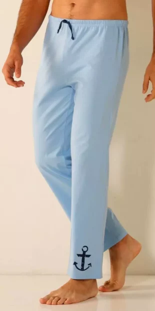 Halványkék férfi pizsamanadrág