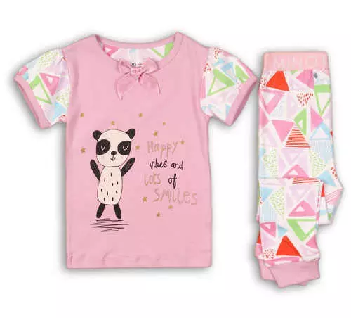 Rózsaszín gyermek lány pizsama Minoti