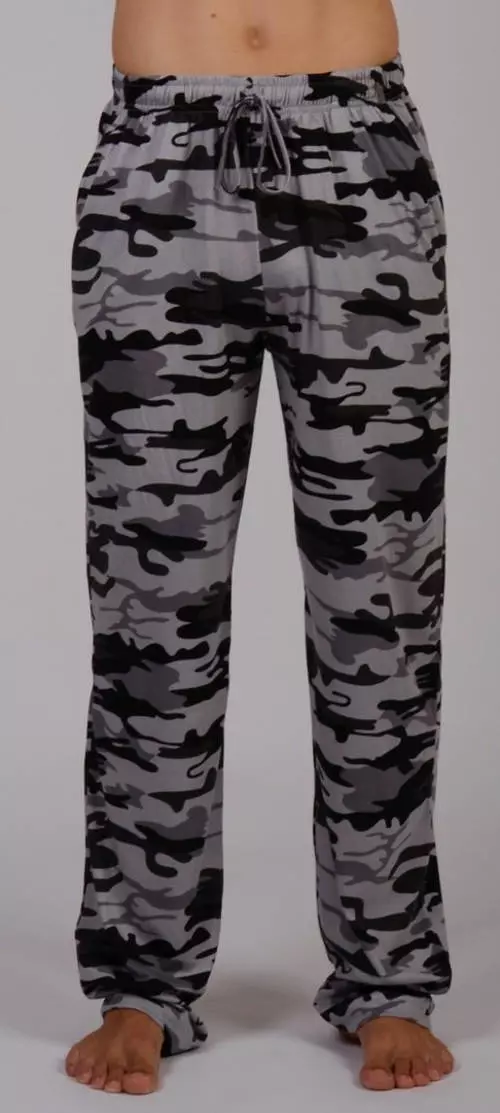 Fekete és szürke katonai pizsama