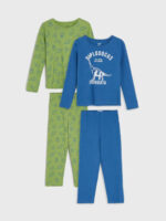 Pamut fiú pizsama Sinsay nyomtatott mintával – 2 darab egy csomagban
