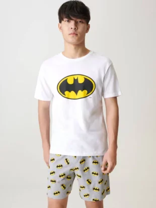Kényelmes férfi rövid stílusos pizsama Sinsay Batman