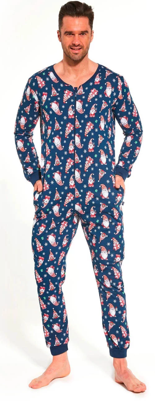 Férfi karácsonyi pizsama overál