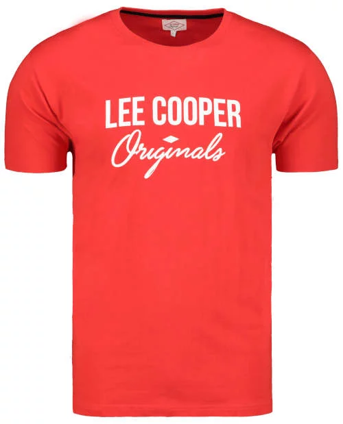 Piros Lee Cooper pizsamapóló logóval