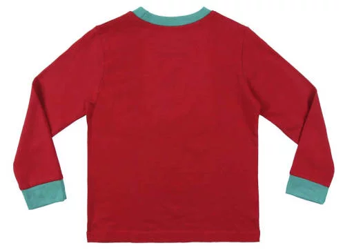 Piros hosszú ujjú gyermek pizsama