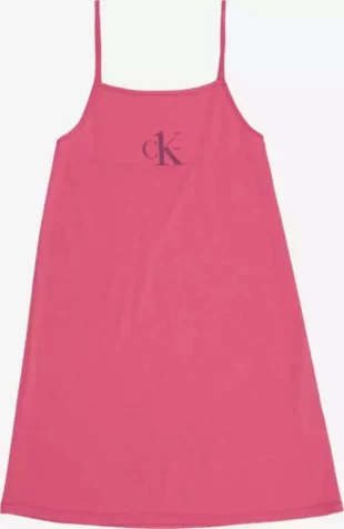 Lányok rózsaszín Calvin Klein hálóing vékony pántokkal
